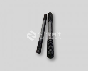 Blackened equal length double-ended stud